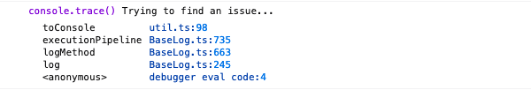 trace modifier example output